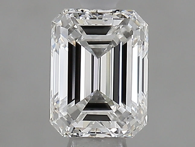 0.62 Carat Emerald Natural Diamond with  Cut Diamond in 14KT  view 1
