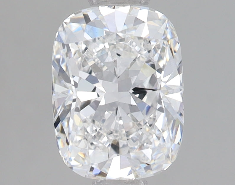1.57 Carat Cushion Lab Diamond with  Cut Diamond in 14KT  view 1
