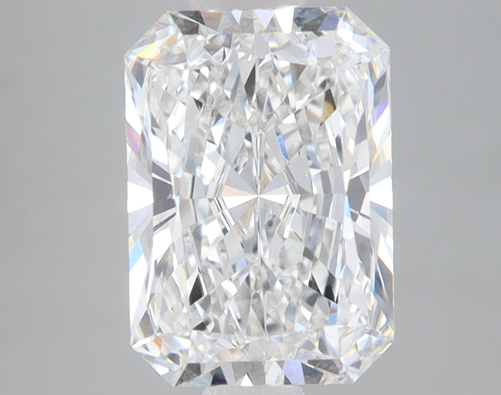 3.0 Carat Radiant Lab Diamond with  Cut Diamond in 14KT  view 1
