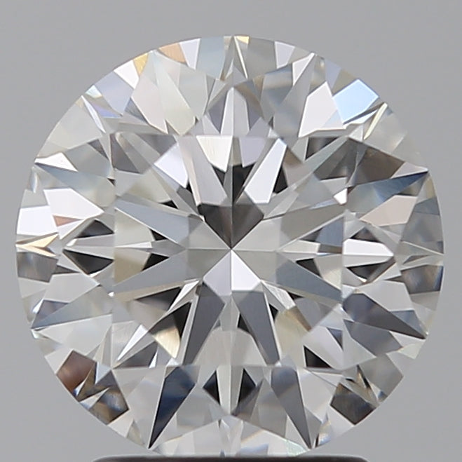 2.52 Carat Round Lab Diamond with  Cut Diamond in 14KT  view 1
