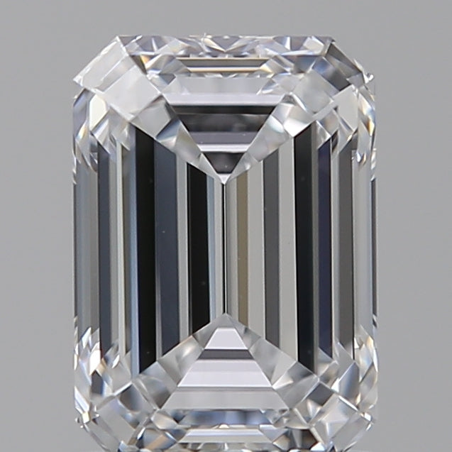 1.53 Carat Emerald Lab Diamond with  Cut Diamond in 14KT  view 1
