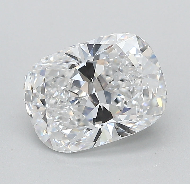 1.71 Carat Cushion Lab Diamond with  Cut Diamond in 14KT  view 1
