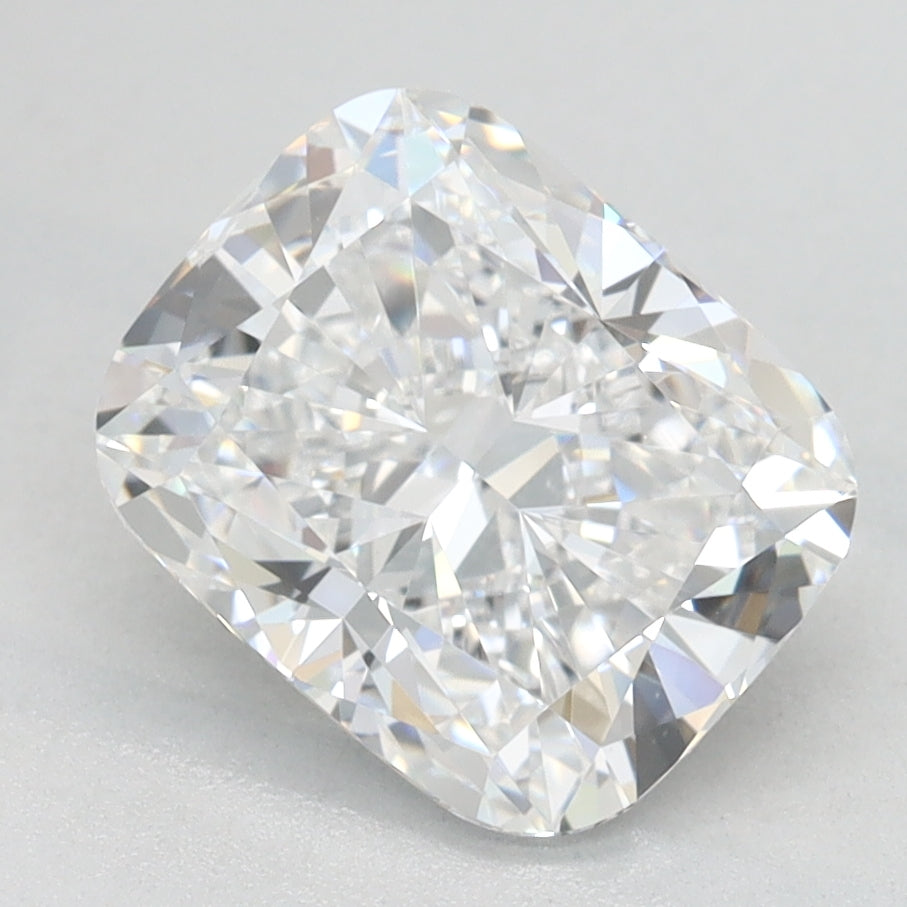 2.1 Carat Cushion Lab Diamond with  Cut Diamond in 14KT  view 1
