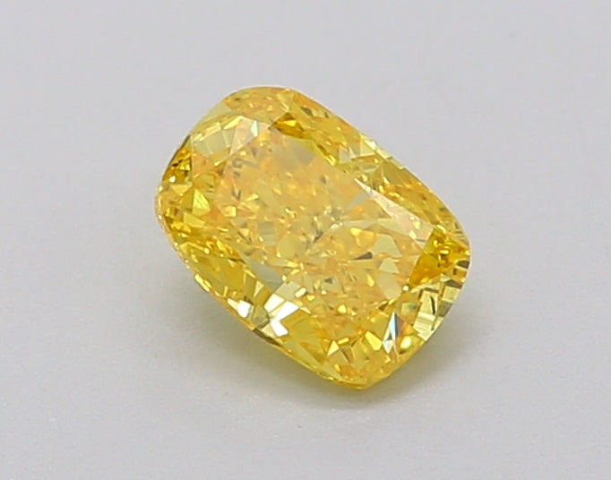 0.5 Carat Cushion Lab Diamond with  Cut Diamond in 14KT  view 1
