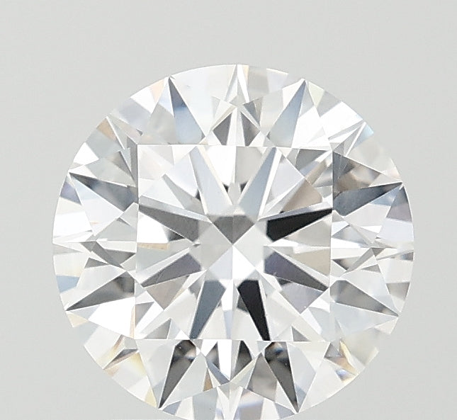 2.04 Carat Round Lab Diamond with  Cut Diamond in 14KT  view 1
