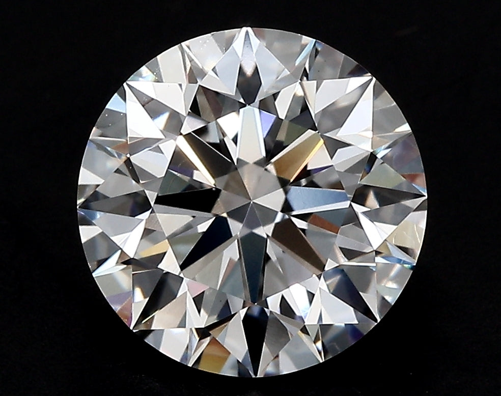 2.54 Carat Round Lab Diamond with  Cut Diamond in 14KT  view 1
