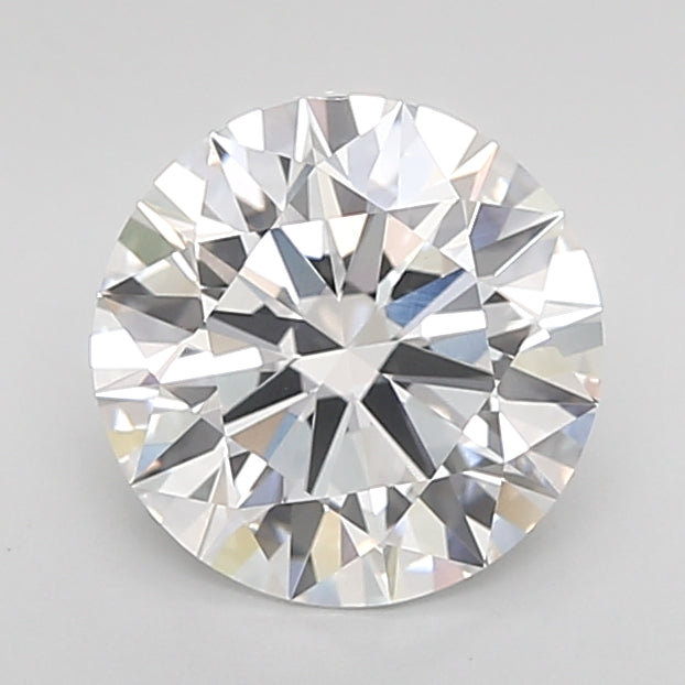 2.56 Carat Round Lab Diamond with  Cut Diamond in 14KT  view 1

