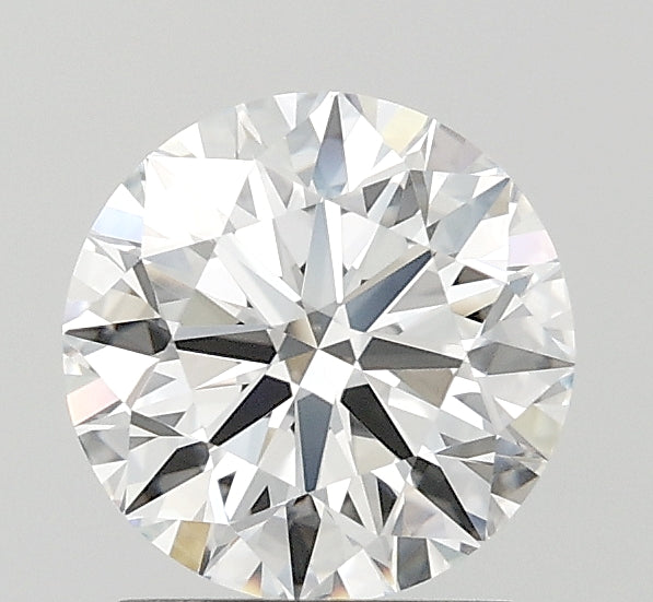 1.64 Carat Round Lab Diamond with  Cut Diamond in 14KT  view 1
