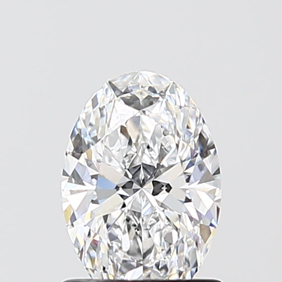 1.09 Carat Oval Lab Diamond with  Cut Diamond in 14KT  view 1
