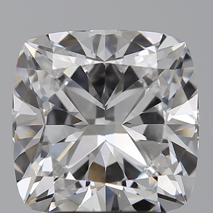 2.99 Carat Cushion Lab Diamond with  Cut Diamond in 14KT  view 1

