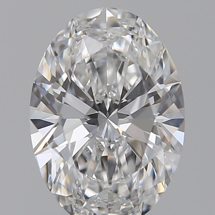 1.03 Carat Oval Lab Diamond with  Cut Diamond in 14KT  view 1
