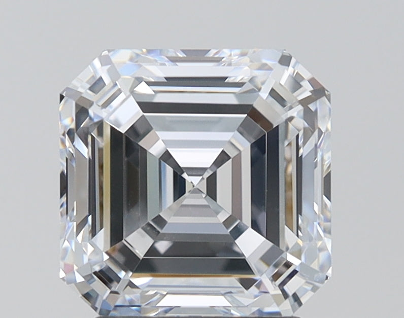 2.7 Carat Emerald Lab Diamond with  Cut Diamond in 14KT  view 1
