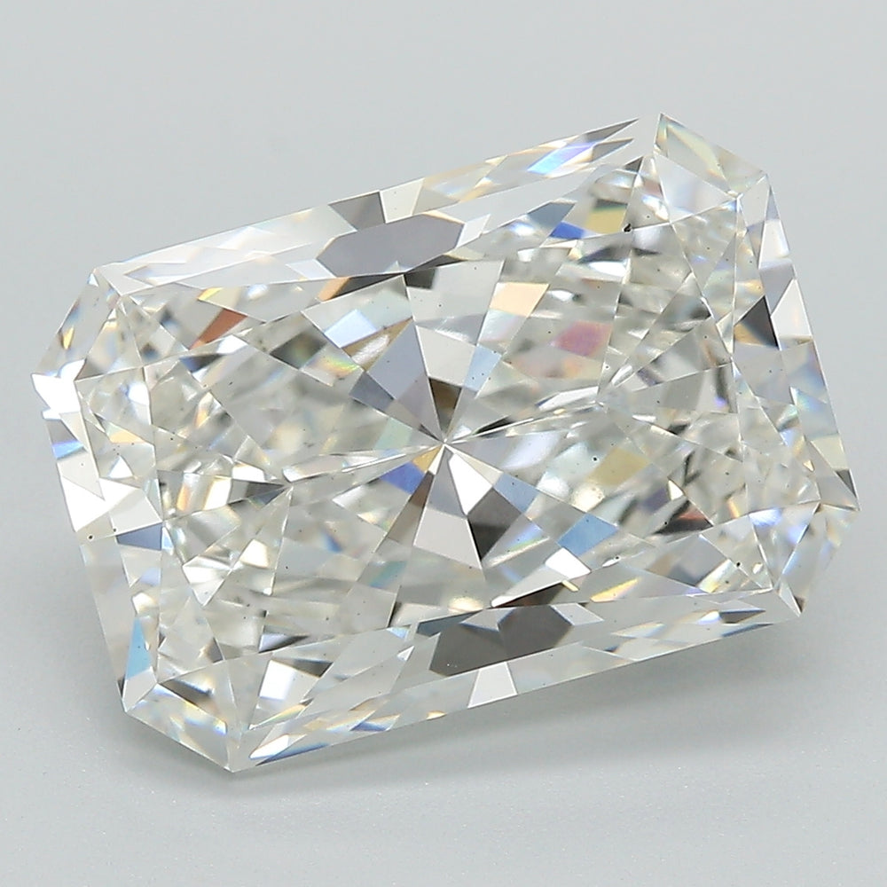 6.85 Carat Radiant Lab Diamond with  Cut Diamond in 14KT  view 1

