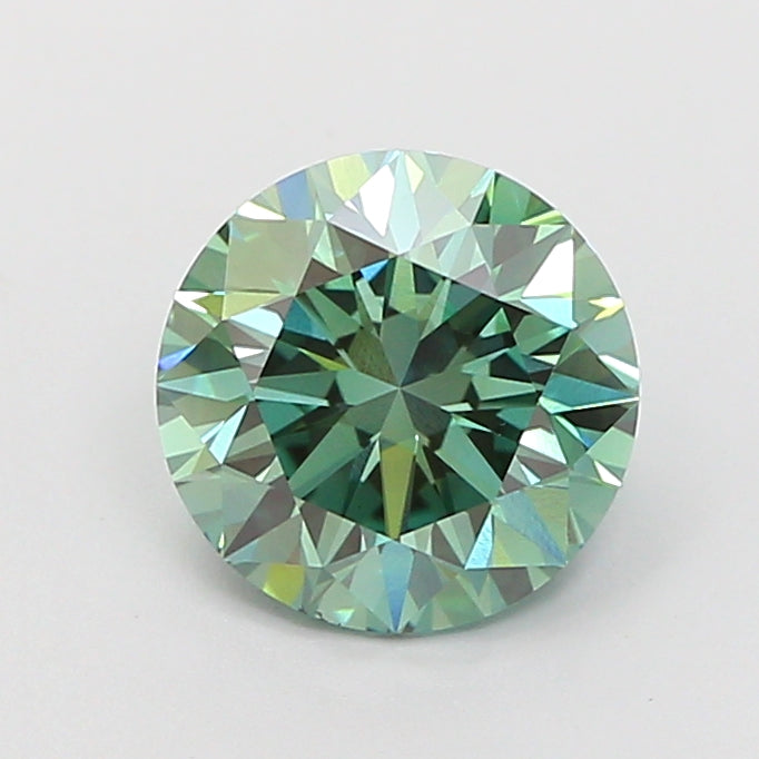 1.52 Carat Round Lab Diamond with  Cut Diamond in 14KT  view 1
