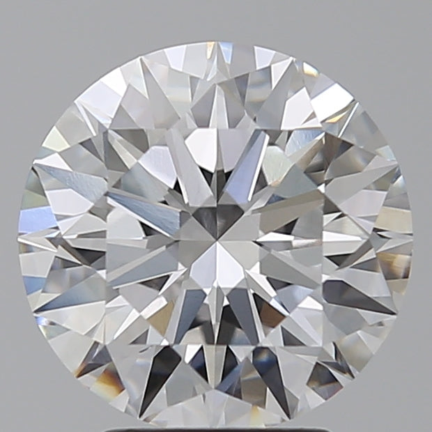3.29 Carat Round Lab Diamond with  Cut Diamond in 14KT  view 1
