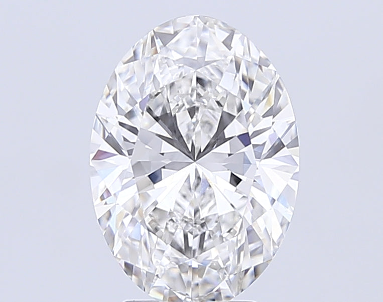 4.23 Carat Oval Lab Diamond with  Cut Diamond in 14KT  view 1

