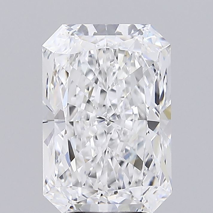 2.38 Carat Radiant Lab Diamond with  Cut Diamond in 14KT  view 1
