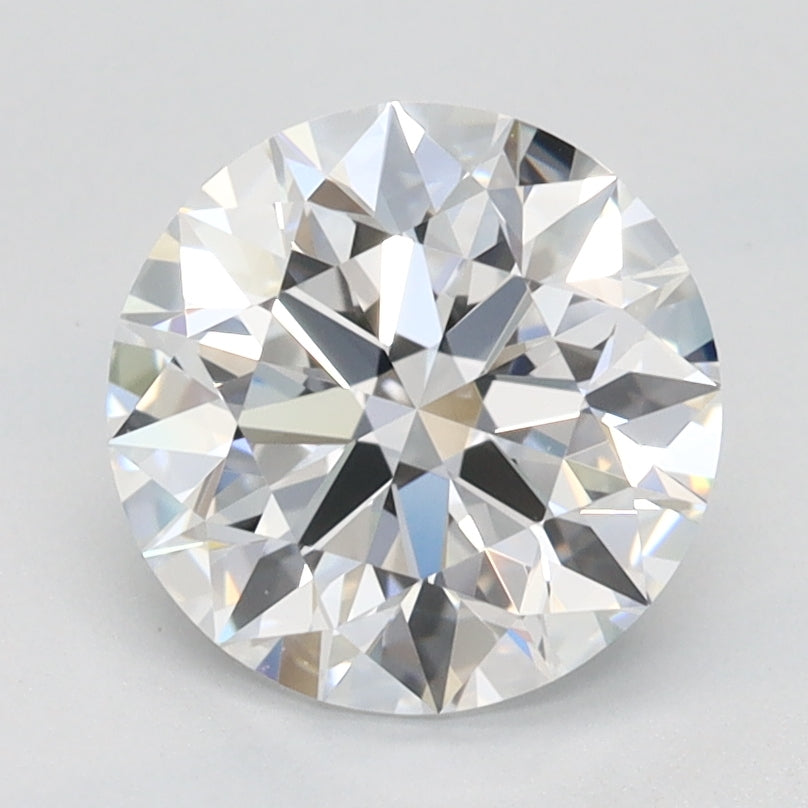 1.5 Carat Round Lab Diamond with  Cut Diamond in 14KT  view 1

