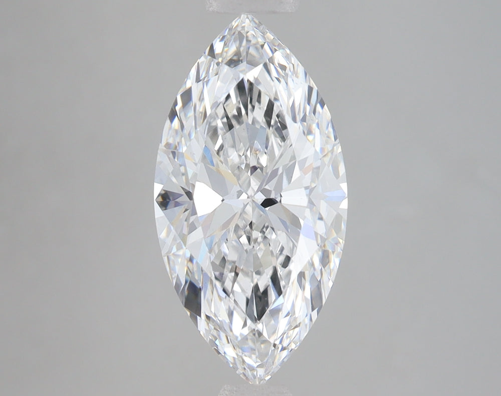 3.02 Carat Marquise Lab Diamond with  Cut Diamond in 14KT  view 1
