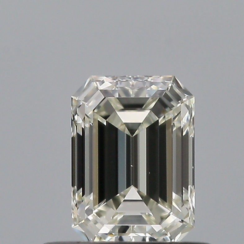 0.51 Carat Emerald Natural Diamond with  Cut Diamond in 14KT  view 1
