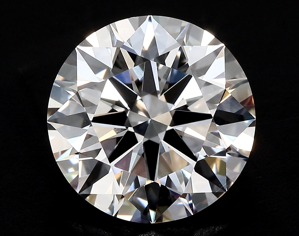 3.54 Carat Round Lab Diamond with  Cut Diamond in 14KT  view 1
