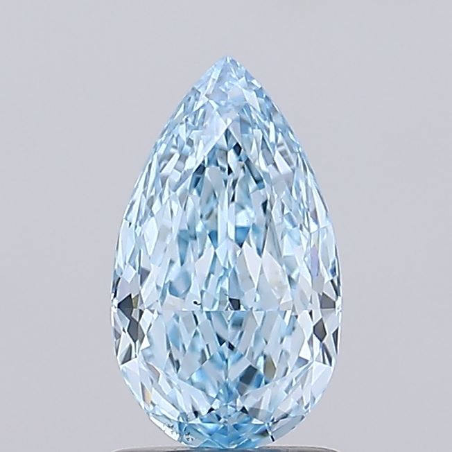 1.52 Carat Pear Lab Diamond with  Cut Diamond in 14KT  view 1
