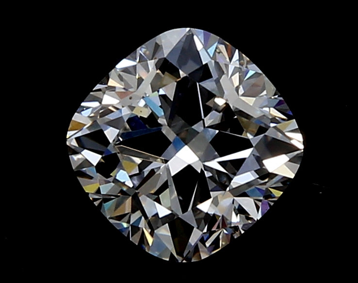 1.59 Carat Cushion Lab Diamond with  Cut Diamond in 14KT  view 1

