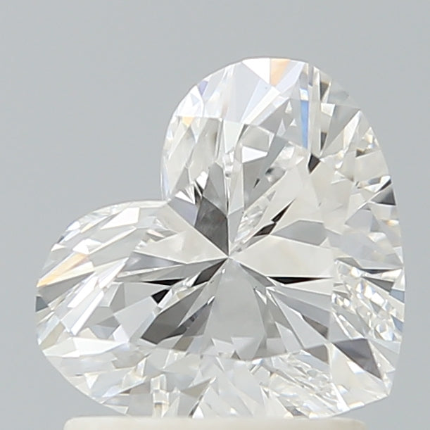 1.42 Carat Heart Lab Diamond with  Cut Diamond in 14KT  view 1

