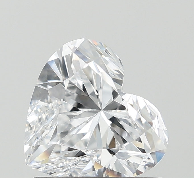 1.01 Carat Heart Lab Diamond with  Cut Diamond in 14KT  view 1
