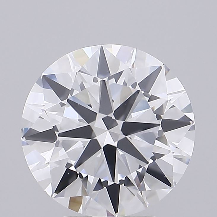 4.0 Carat Round Lab Diamond with  Cut Diamond in 14KT  view 1
