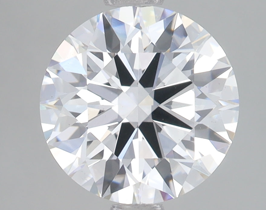 2.7 Carat Round Lab Diamond with  Cut Diamond in 14KT  view 1
