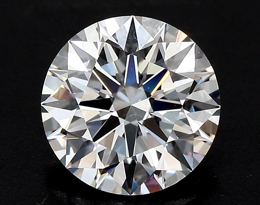 3.5 Carat Round Lab Diamond with  Cut Diamond in 14KT  view 1
