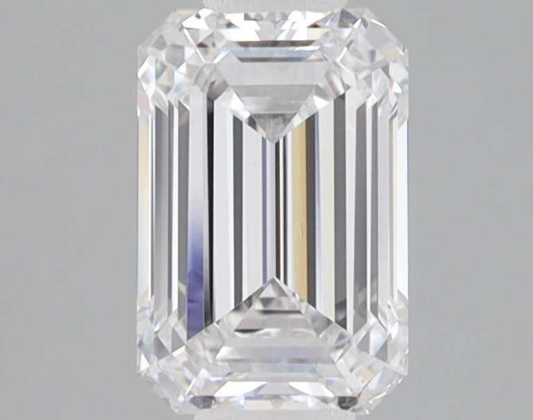 1.52 Carat Emerald Lab Diamond with  Cut Diamond in 14KT  view 1
