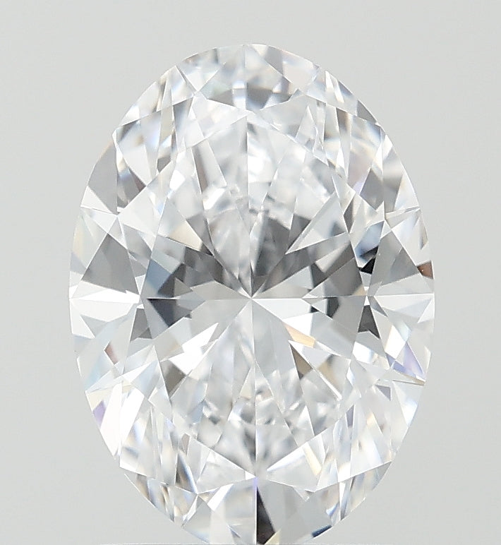 1.51 Carat Oval Lab Diamond with  Cut Diamond in 14KT  view 1
