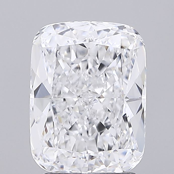 2.73 Carat Cushion Lab Diamond with  Cut Diamond in 14KT  view 1
