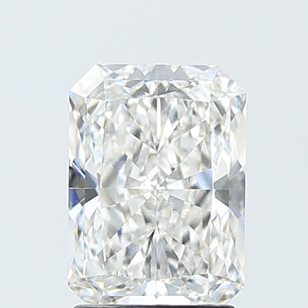2.05 Carat Radiant Lab Diamond with  Cut Diamond in 14KT  view 1
