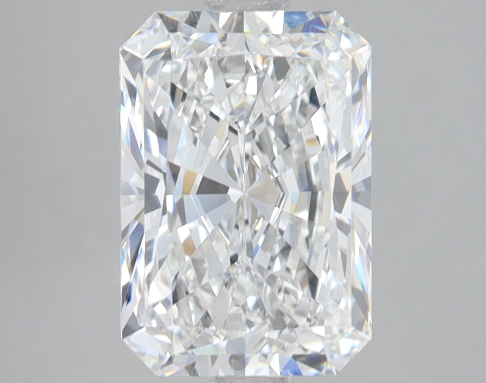 3.01 Carat Radiant Lab Diamond with  Cut Diamond in 14KT  view 1
