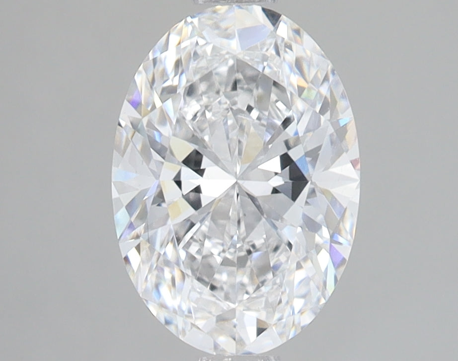 1.8 Carat Oval Lab Diamond with  Cut Diamond in 14KT  view 1
