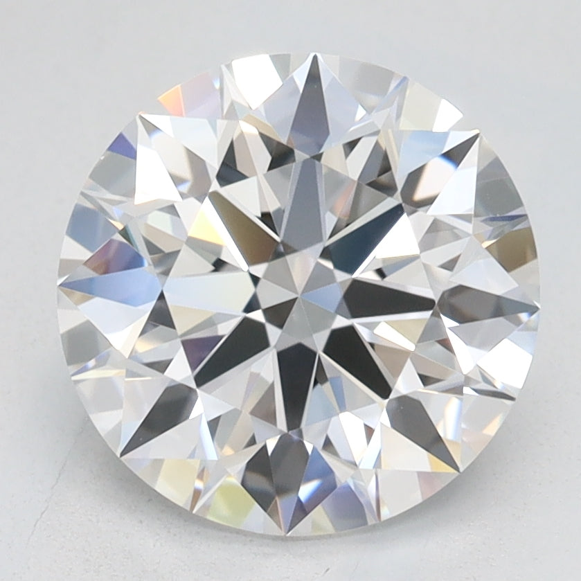 2.15 Carat Round Lab Diamond with  Cut Diamond in 14KT  view 1
