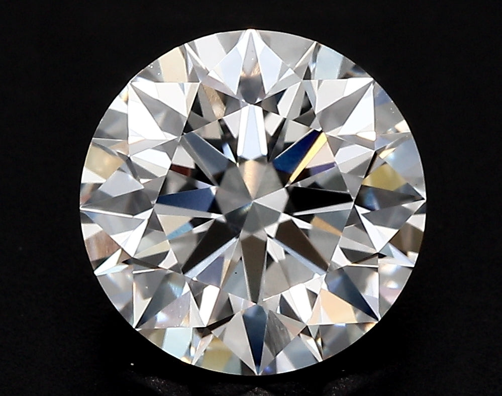 2.3 Carat Round Lab Diamond with  Cut Diamond in 14KT  view 1
