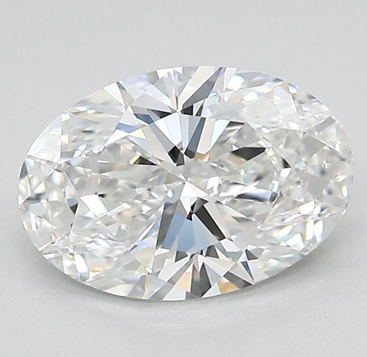 1.73 Carat Oval Lab Diamond with  Cut Diamond in 14KT  view 1
