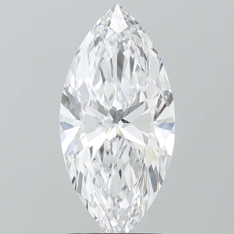 1.99 Carat Marquise Lab Diamond with  Cut Diamond in 14KT  view 1
