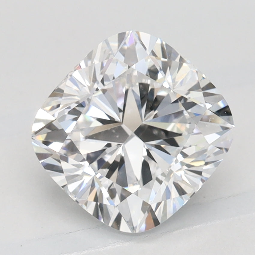 1.68 Carat Cushion Lab Diamond with  Cut Diamond in 14KT  view 1
