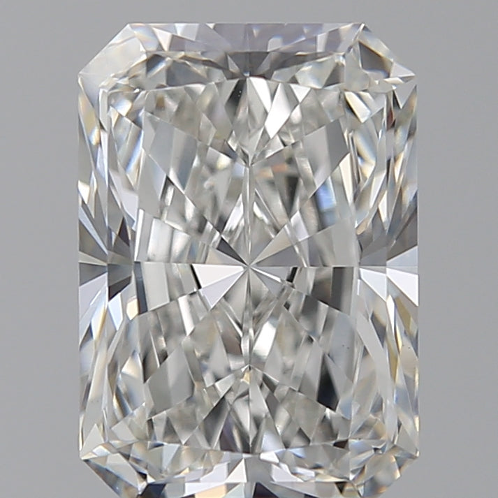 3.53 Carat Radiant Lab Diamond with  Cut Diamond in 14KT  view 1
