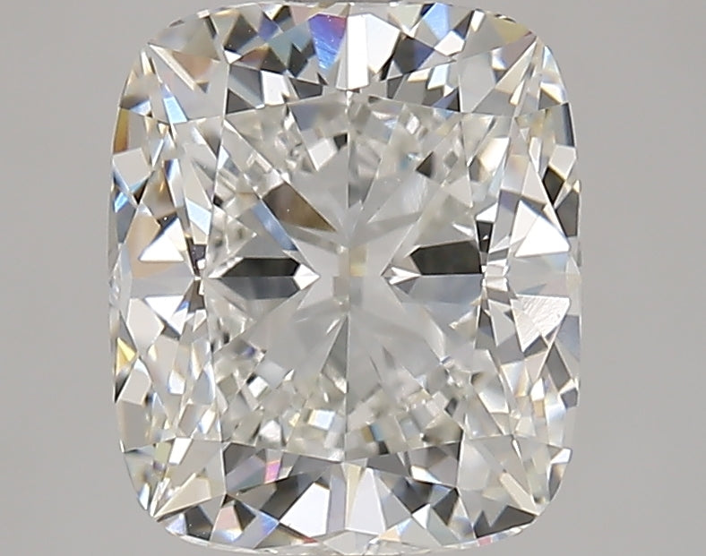 3.02 Carat Cushion Lab Diamond with  Cut Diamond in 14KT  view 1
