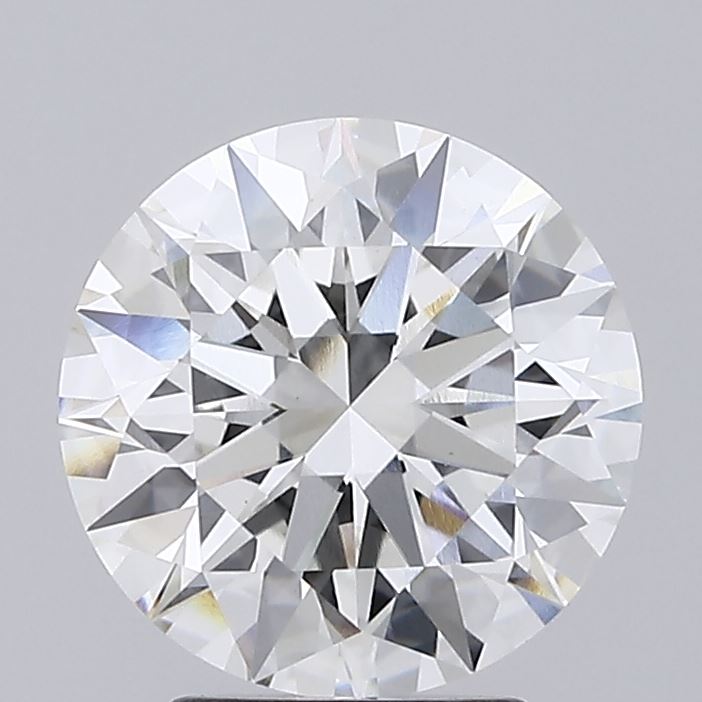 3.1 Carat Round Lab Diamond with  Cut Diamond in 14KT  view 1
