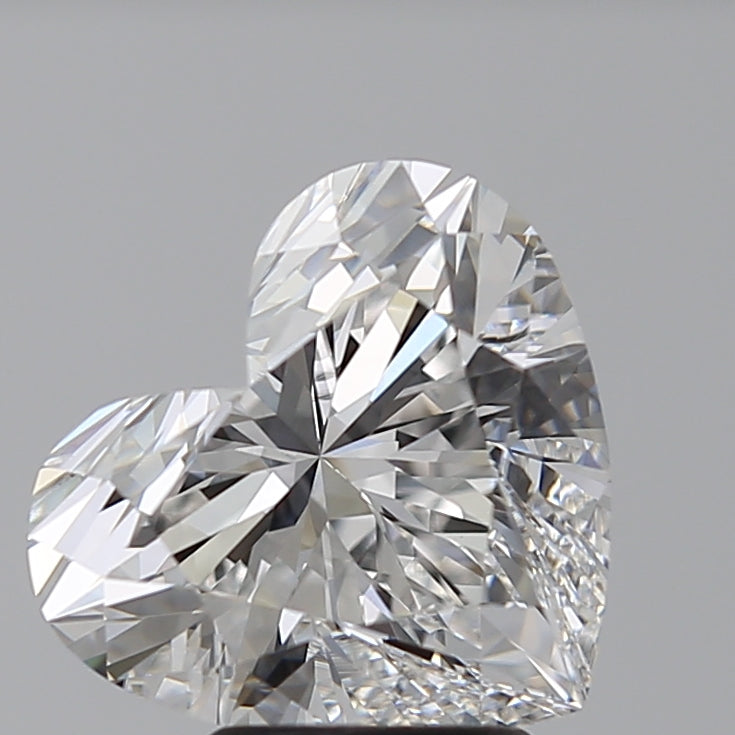 4.01 Carat Heart Lab Diamond with  Cut Diamond in 14KT  view 1
