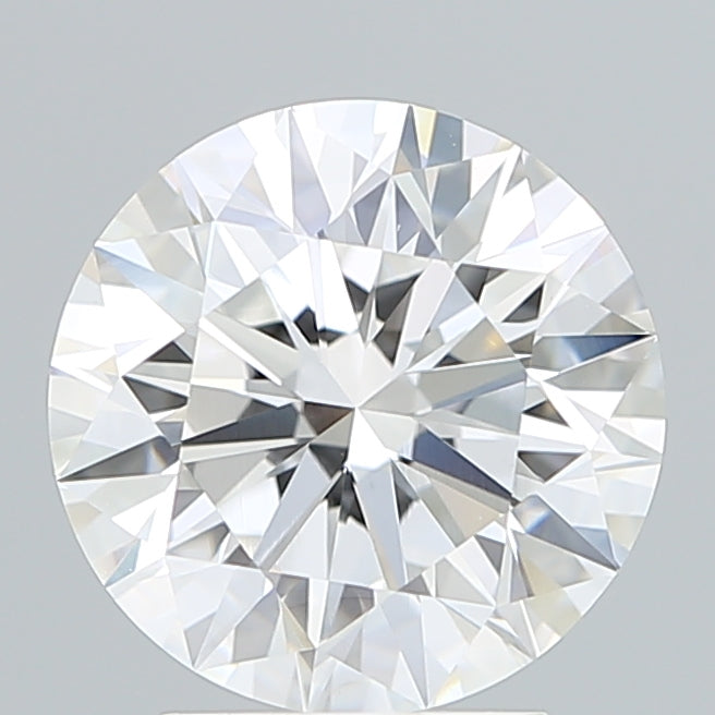 3.09 Carat Round Lab Diamond with  Cut Diamond in 14KT  view 1
