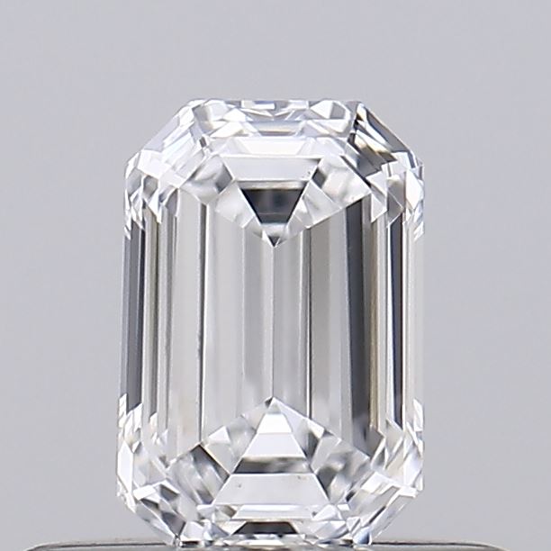 0.34 Carat Emerald Lab Diamond with  Cut Diamond in 14KT  view 1
