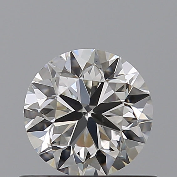 0.5 Carat Round Natural Diamond with  Cut Diamond in 14KT  view 1

